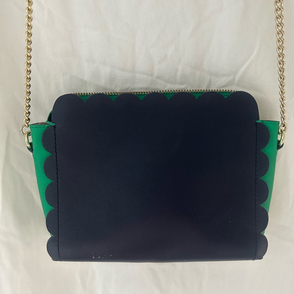 Talbots PLANO SCALLOPED-LEATHER CROSSBODY BAG - Picture 2 of 6